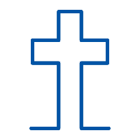 Outline of a cross